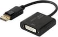 Miniatyrbillede 1 af 2: Renkforce RF-4299048 DisplayPort / DVI Adapter [1x DisplayPort-stik - 1x DVI-stik 24+5-polet] Sort Guldbelagte stikkontakter 10,00 cm