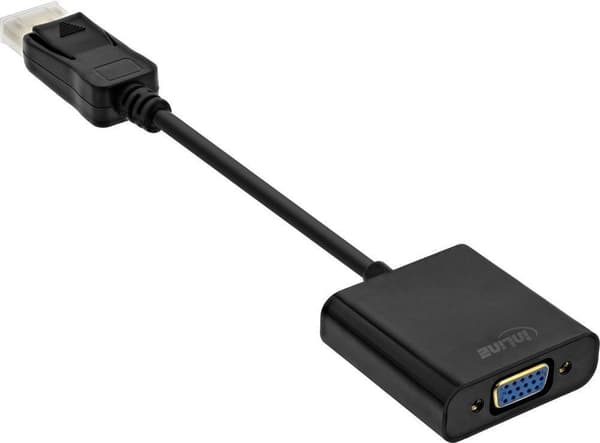 InLine 17197B kabelinterface/kønsadapter DisplayPort VGA Sort (17197B)