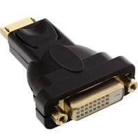 InLine - DisplayPort Adapter - DisplayPort (M) - til - DVI-D (W) - Sort (17199J)