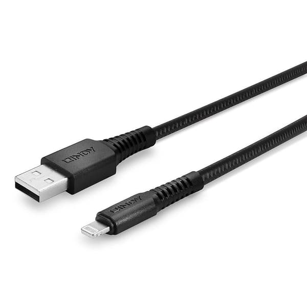Lindy 31292 Lightning Kabel 2m Svart (31292)