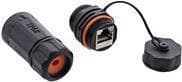 INLINE - Netværkskobling - RJ-45(W) til RJ-45(W) - Afskærmet - CAT 6a - Udendørs - Sort