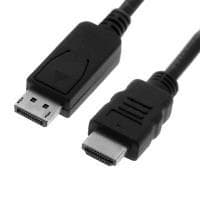 VÆRDI - Video-/lydkabel - DisplayPort / HDMI - 32 AWG - DisplayPort (M) - HDMI 19-benet (M) - 3 m - skærmet - sort (11.99.5782)