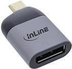 INLINE - Videoadapter - USB-C (M) til DisplayPort (W) - USB 3.1 / Thunderbolt 3 / DisplayPort 1.4 - understøtter 8K 60 Hz (7680 x 4320)