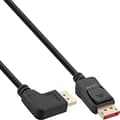Miniatyrbild 1 av 2: INLINE - DisplayPort-kabel - DisplayPort (M) vänstervinklad till DisplayPort (M) rak - DisplayPort 1.4 - 1 m - 8K-stöd - svart