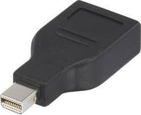 Renkforce RF-4174572 DisplayPort-adapter [1x Mini-DisplayPort-stik - 1x DisplayPort-stik] Sort guldbelagte stikkontakter