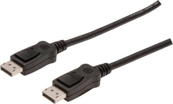 Digitus DisplayPort-anslutningskabel 3,00 m AK-340103-030-S Svart [1x DisplayPort-kontakt - 1x DisplayPort-kontakt]