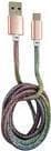 LC Power - USB-kabel - USB (M) till USB-C (M) - 3A - 1m - Disco Glitter