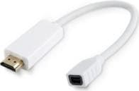 Microconnect HDMMDP -videokaapelisovitin 0,1 m HDMI Type A (Standard) Mini DisplayPort White (HDMMDP)