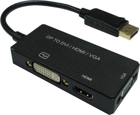 VALUE - Video Converter - DisplayPort - DVI, HDMI, VGA - Svart