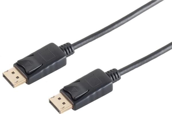 S/CONN maksimal tilslutning Displayport-kabel-Displayport-kabel 1.2, han-han, UHD 4K2K, sort, 5m (10-50055)