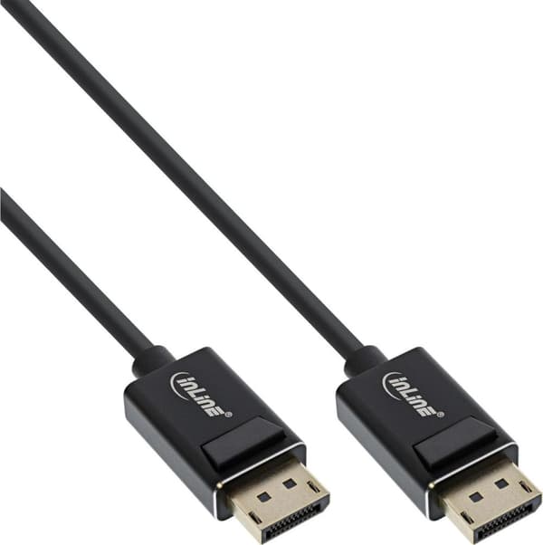 InLine - DisplayPort-kaapeli - DisplayPort (M) - DisplayPort (M) - DisplayPort 2.0 - 1.0m - Tukee 4K 144Hz (3840 x 2160), Tukee 8K 60Hz (7680 x 4320),
