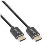 INLINE - DisplayPort-kabel - DisplayPort (M) til DisplayPort (M) - DisplayPort 1.4 - 0.5 m - 8K-understøttelse - Sort