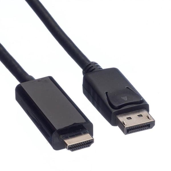 Værdi DisplayPort 1.2 til HDMI 2.0-kabel (4K 60 Hz) / sort - 1 meter