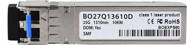 Kompatibel Mellanox MMA1L20-AR BlueOptics SFP28 Transceiver, LC-Duplex, 25GBASE-LR, Singlemode Fiber, 1310nm, 10KM, DDM, 0°C/+70°C (MMA1L20-AR-BO)