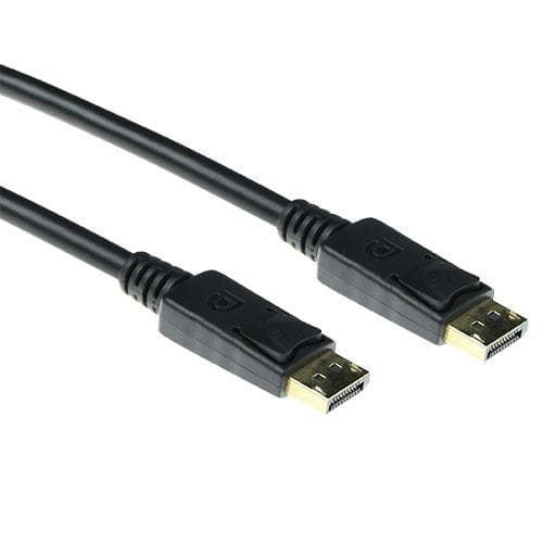 ACT 50 cm DisplayPort-kabel han - han, strømben 20 ikke tilsluttet. Længde: 0,5 m Dp han - dp han ingen pwr 0,50m (AK3975)
