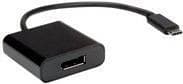 VÆRDI - Ekstern videoadapter - USB-C 3.1 - DisplayPort - Sort
