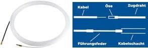 shiverpeaks kabeltrækhjælp, trækwire: 3 mm, længde: 30,0 m til at trække et kabel ind i et tomt rør, nylon trækwire - 1 stk (BS18-204811)
