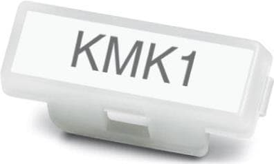 Phoenix KMK 1. Type: Kabelmærker, Farve på produkt: Hvid, Materiale: Polyethylen (PE). Vægt: 1g Antal pr. pakke: 1 stk. (0830745)