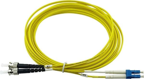 Kompatibel Cisco CAB-SMF-ST-LC-2 BlueOptics duplex fiberoptisk patchledning, LC-UPC/ST-PC beige, 2 meter, singlemode, E9/125µm G.657.A1, inputtab: min