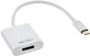 InLine - Ekstern videoadapter - USB-C 3.1 - DisplayPort - sølv (64102S)