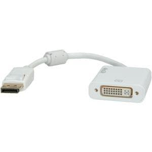 ROLINE - Skærmadapter - dual link - DVI-D (W) til DisplayPort (M) - 15 cm (12.03.3136)