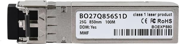 Kompatibel Dell PY7V9 BlueOptics BO27Q856S1D SFP28 Transceiver, LC-Duplex, 25GBASE-SR, Multimode Fiber, 850nm, 100M, DDM, 0°C/+70°C (PY7V9-BO)