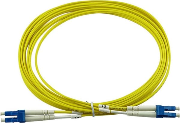 Yhteensopiva Chelsio LRCABLE20M BlueOptics duplex valokuitu liitäntäjohto, LC-UPC/LC-UPC beige, 20 metriä, yksimuoto, E9/125µm G.657.A1, tulohäviö: al