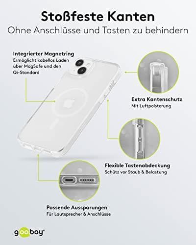 Goobay PureFlex+ skyddsfodral som är kompatibelt med Apple iPhone 14 Max (61347)