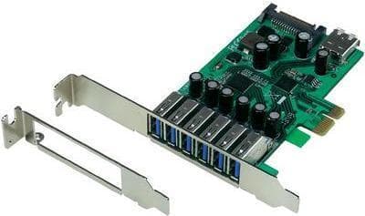 6+1 port USB 3.0 controllerkort PCIe