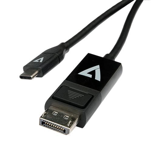 V7 - DisplayPort-kabel - USB-C (M) til DisplayPort (M) - 2 m - sort