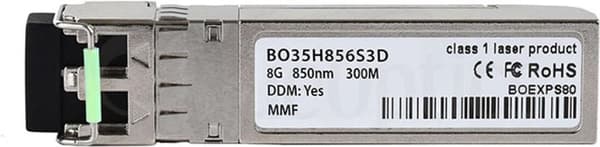 Kompatibel Cisco DS-SFP-FC8G-SW BlueOptics© BO35H856S3D SFP+ transceiver, LC duplex, 2/4/8GBASE-SW, Fiber Channel, multimode fiber, 850nm, 300 meter,