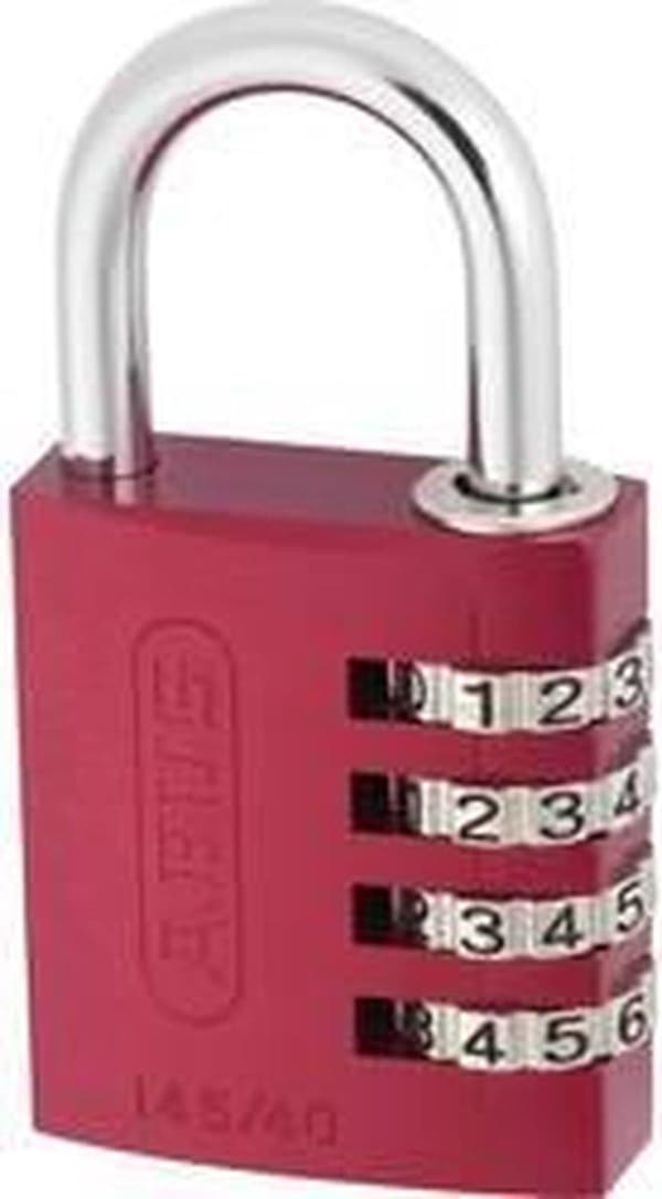 ABUS ABVS48813 Riippulukko 41,5 mm Punainen Yhdistelmälukko