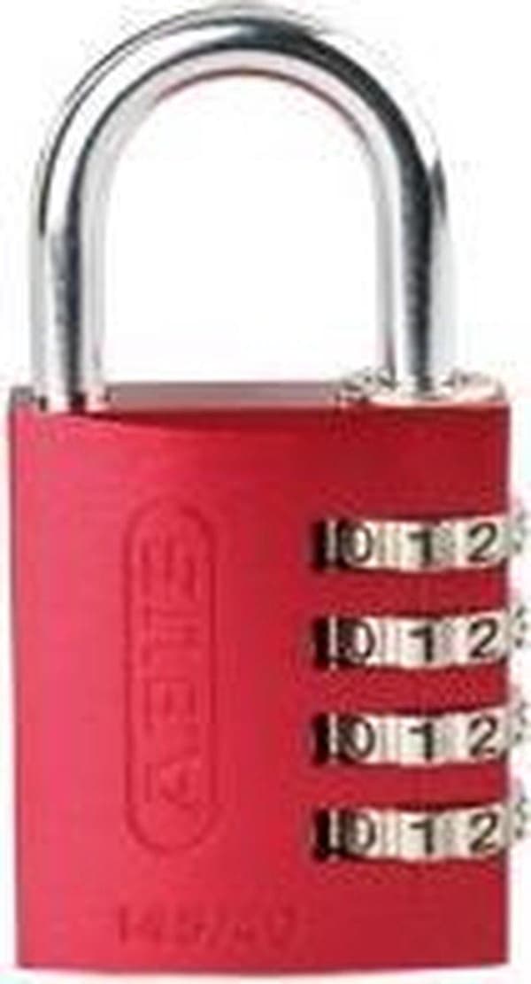 ABUS ABVS48813 Riippulukko 41,5 mm Punainen Yhdistelmälukko