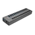 Miniatyrbild 1 av 6: I-TEC USB 3.0 Charging HUB 13-portars port med extern strömadapter 60W 13x USB-laddningsport för surfplattor notebooks ultrabooks PC (U3CHARGEHUB13)