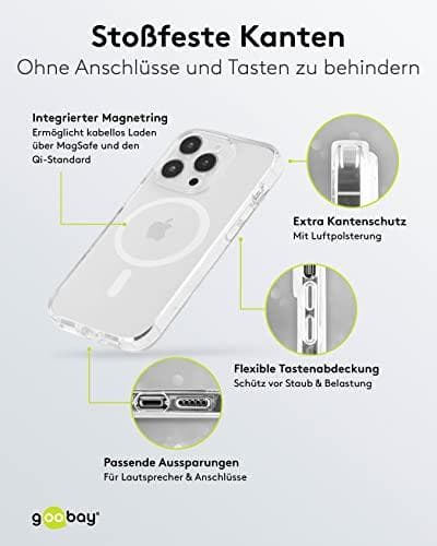 Goobay PureFlex+ beskyttelsescover kompatibel med Apple iPhone 14 Pro (61346)