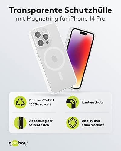 Goobay PureFlex+ beskyttelsescover kompatibel med Apple iPhone 14 Pro (61346)