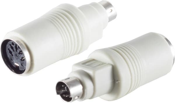 shiverpeaks BASIC-S PS/2 tangentbordsadapter 5-stifts DIN-koppling - 6-stifts mini-DIN-kontakt, i polyväska (BS78395)