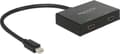 Miniatyrbild 1 av 5: DeLOCK 87696 video splitter Mini DisplayPort 2x HDMI