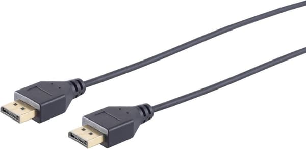 S/CONN maksimal tilslutning DisplayPort 1.2-kabel, 4K, slank, 3,0 m (10-49045)
