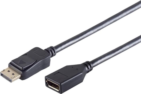S/CONN maximal anslutning Displayport-kabel-DisplayPort 1.2-förlängningskabel, 4K, 2,0 m (10-48035)