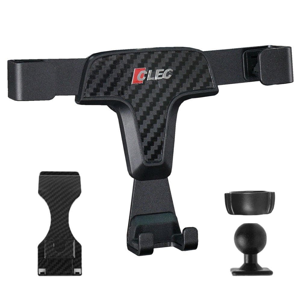 CLEC (T-shaped) gravity car holder on the ventilation grille ventilation black Mercedes E