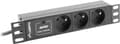 Miniatyrbillede 1 af 4: Lanberg PDU-03E-0200-BK strømfordelingsenhed (3 AC-udgange) 1U, sort
