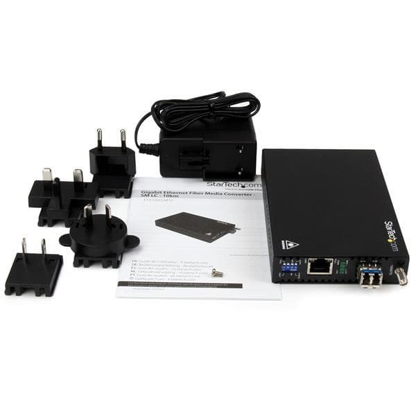 StarTech.com Gigabit Ethernet -kupari-kuitumediamuunnin - SM LC - 10 km - Ethernet-mediamuunnin - GbE-muunnin - kuituoptinen mediamuunnin - GigE - 100