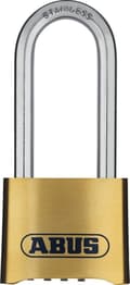 Miniatyrbillede 1 af 3: ABUS kombinationshængelås med messinglåskasse (50mm)