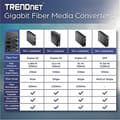 Miniatyrbillede 4 af 6: TRENDnet TFC-1000 - Mediekonverter - 1000Base-SX, 1000Base-T - RJ-45 - SC multi-mode - ekstern - op til 550 m (TFC-1000MSC)
