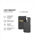 Miniatyrbillede 3 af 6: Black Rock Wallet 2-i-1 til Apple iPhone 14 Pro, Sort (00215165)