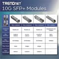 Miniatyrbillede 4 af 6: TRENDnet TEG 10GBS10 - SFP+ transceiver modul - 10GBase-LR - LC single mode - op til 10 km - 1310 nm (TEG-10GBS10)