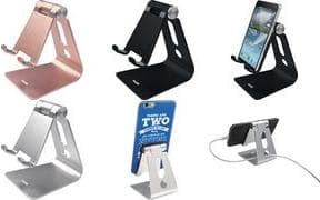 helit smartphone stand "the lite stand", rosa guld lavet af aluminium, til smartphones med & uden beskyttelsescover op til - 1 stk (H2380126)