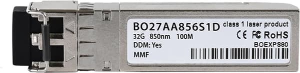 Kompatibel Cisco DS-SFP-FC32G-SW BlueOptics© BO27AA856S1D SFP28 transceiver, LC duplex, 32GBASE-SW, multimode fiber, 850nm, 100 meter, DDM, 0°C/+70°C