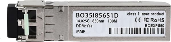 Yhteensopiva IBM 2498-X24-2612 BlueOptics© BO35I856S1D SFP+ lähetin-vastaanotin, LC-Duplex, 16GBASE-SW, kuitukanava, monimuotokuitu, 850nm, 100M, DDM,